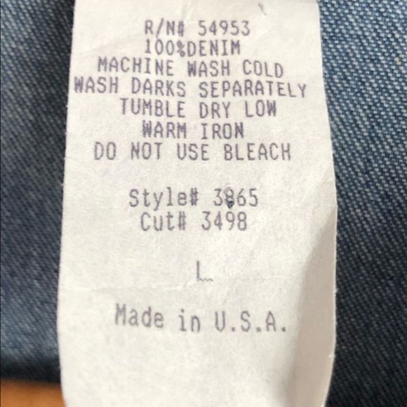 On The Rocks Women Denim Button Up Shirt Fringe Rhinestone Embellishment Size L - Picture 3 of 8